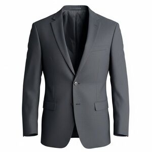 Z Zegna Drop 7 Blazer Sports Jacket 2 Button Wool Mens Size 50L Navy Micro Check